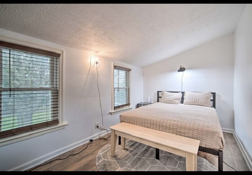Bedroom with queen bed